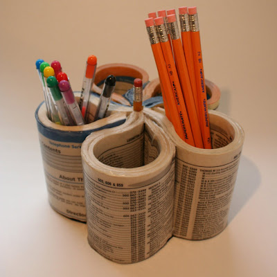 The Green Elephant: Recycle Ideas : Pen Organiser from 