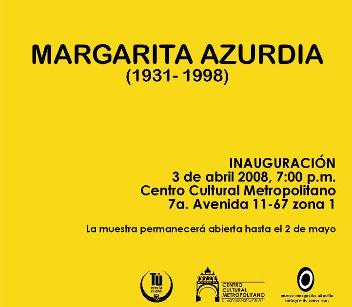 Que el azar te Margarita Azurdia (19311998)