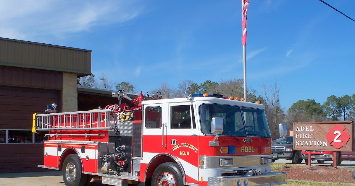 Fire Dept. Trucks GA. FL. AL. Rescue Station Firemen Volunteer