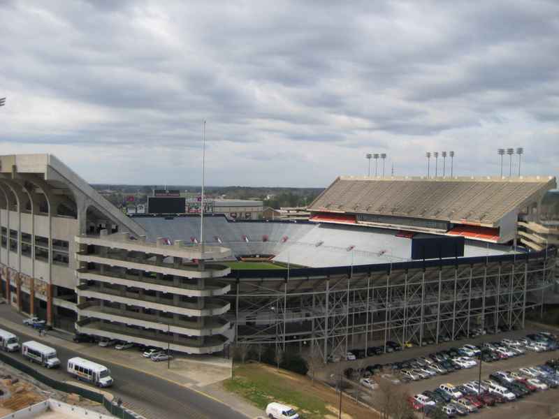 Jordan Hare Stadium Auburn University open end view 2008 by Porsche997