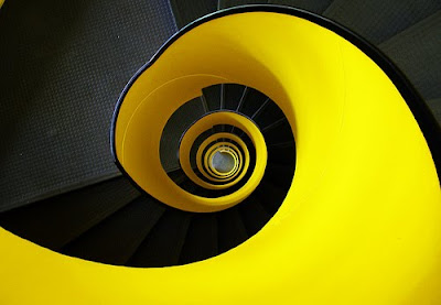 cartoon spiral stairs