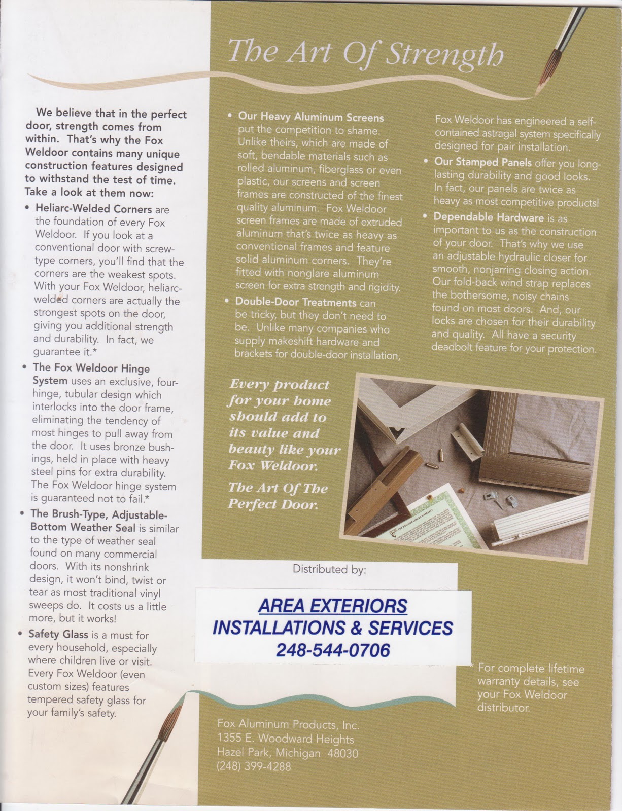 1600 #2C3676 Heliarc Welded Storm Doors From Fox Aluminum Products Inc. image Craftmaster Garage Doors 36631226