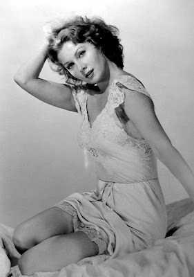 Rhonda Fleming in her sleepwear. Rhonda Fleming