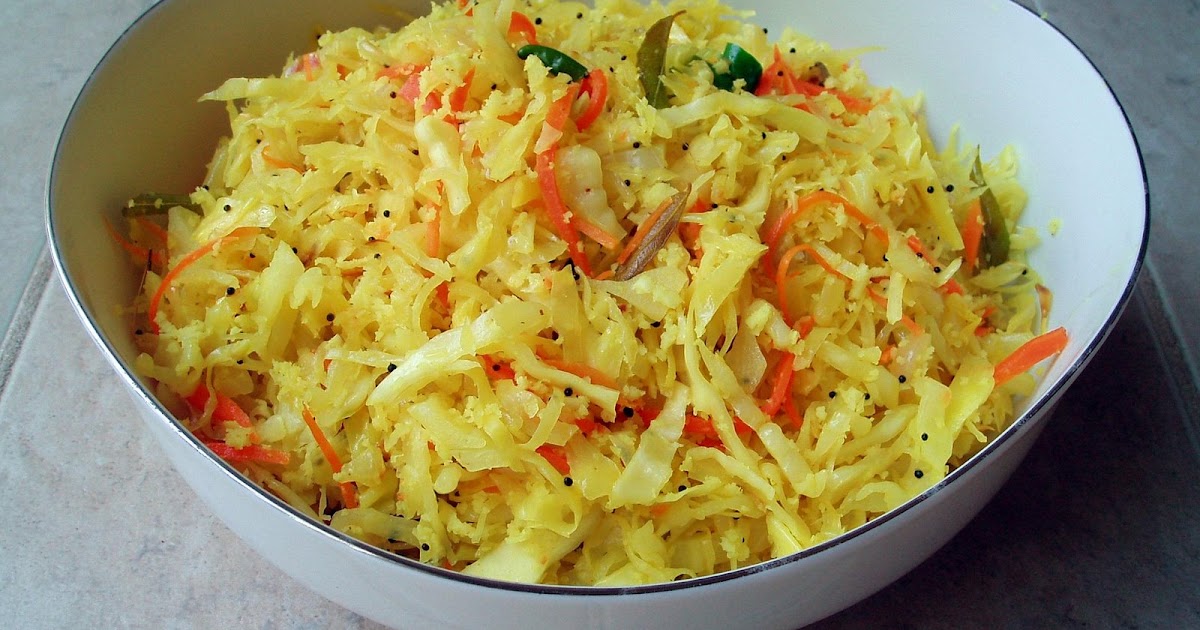 These are a few of my favourite things.... Cabbage & carrot Thoran