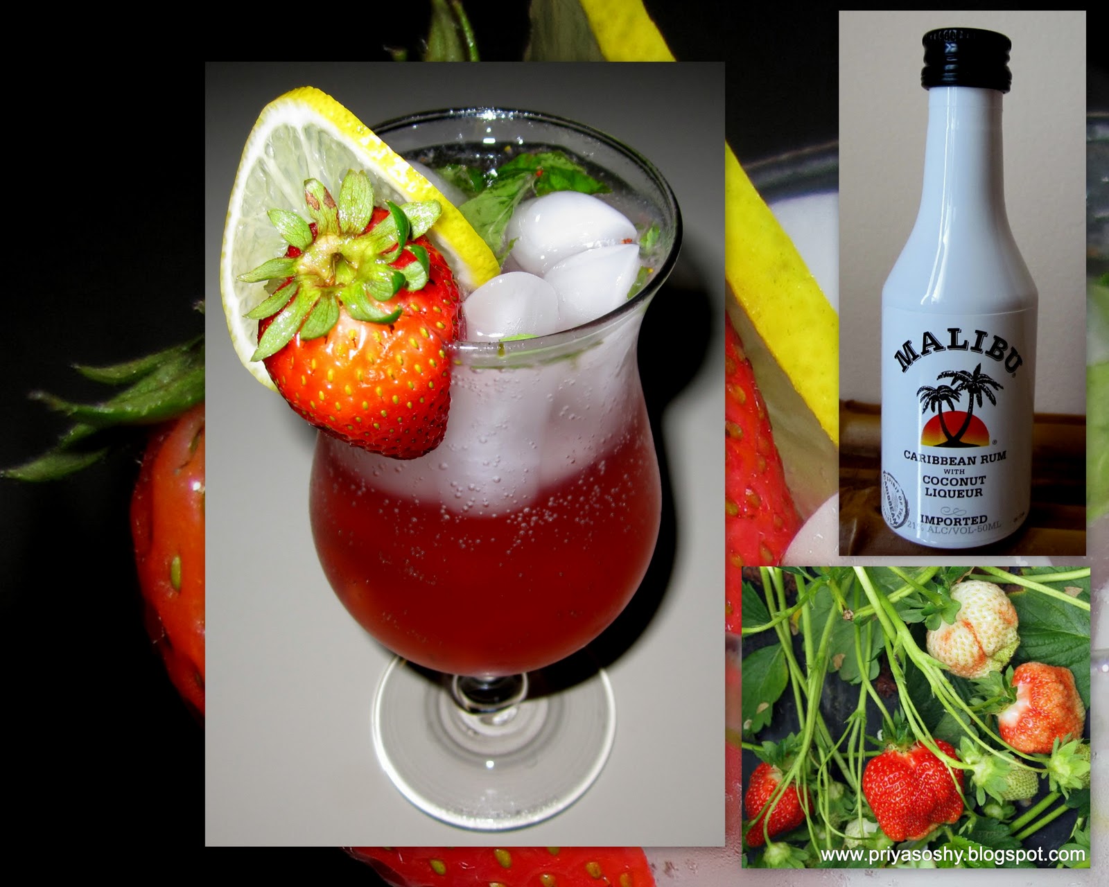 These are a few of my favourite things.... Malibu Strawberry Mojito