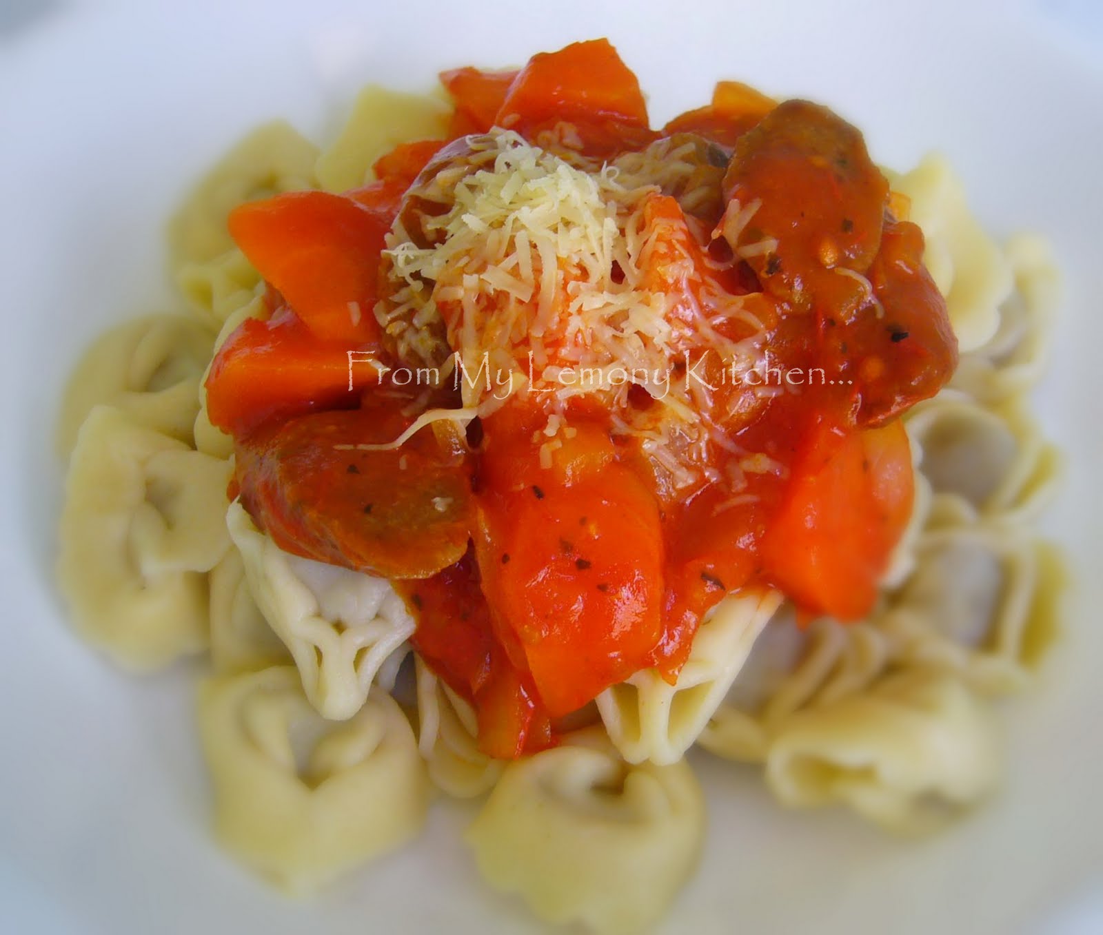 Beef Tortellini in Calabrese Sauce Lisa's Lemony Kitchen