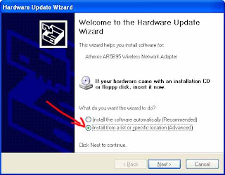 hardware update wizard update wizard