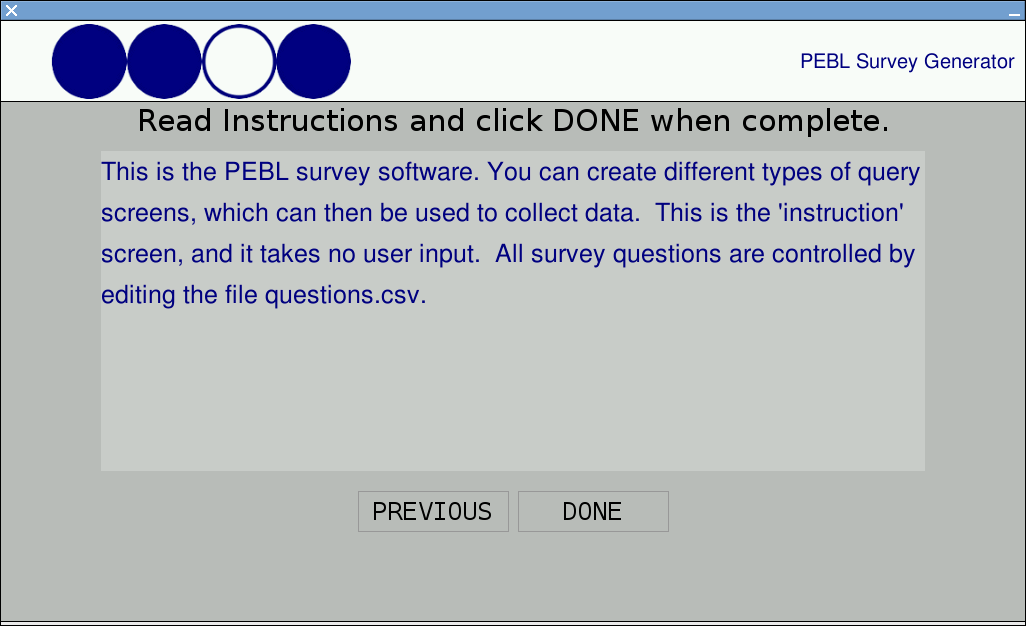 pebl blog using the pebl survey generator