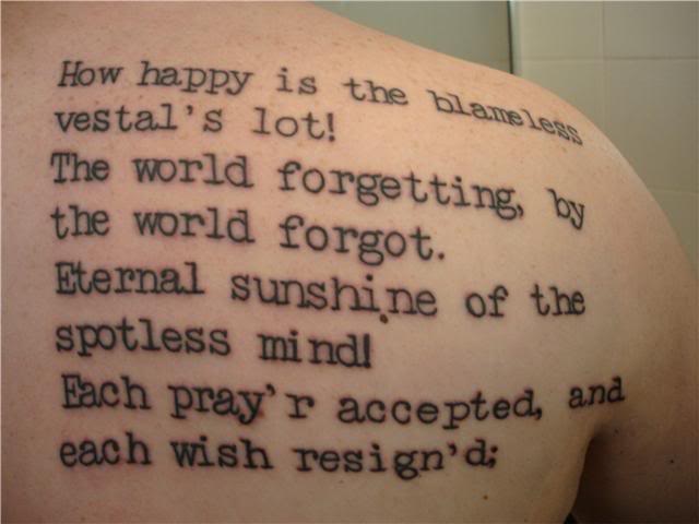 Literary tattoos