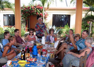 All the friends and family gather for a wonderful breakfast and gift exchange on Christmas Day.