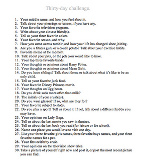 30 Day Challenge
