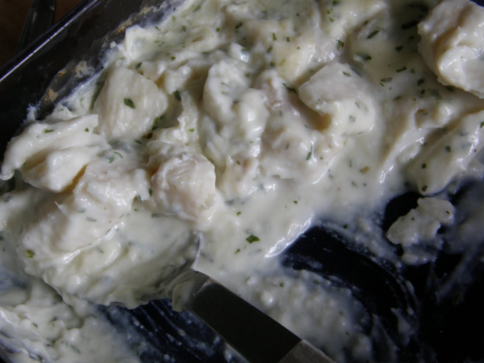 The Brighton's Kitchen Halibut with TarragonCream Sauce