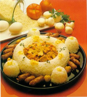 rosca de arroz blanco con champiñón - recetas con champiñón y setas