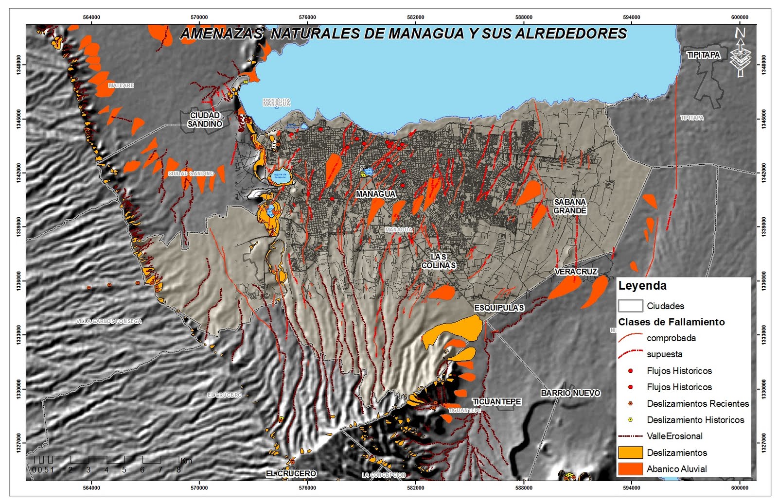 Mapas de Amenazas Naturales de Managua Nicaragua - Taringa! Mapas de Amenazas Naturales de Managua Nicaragua - Taringa!