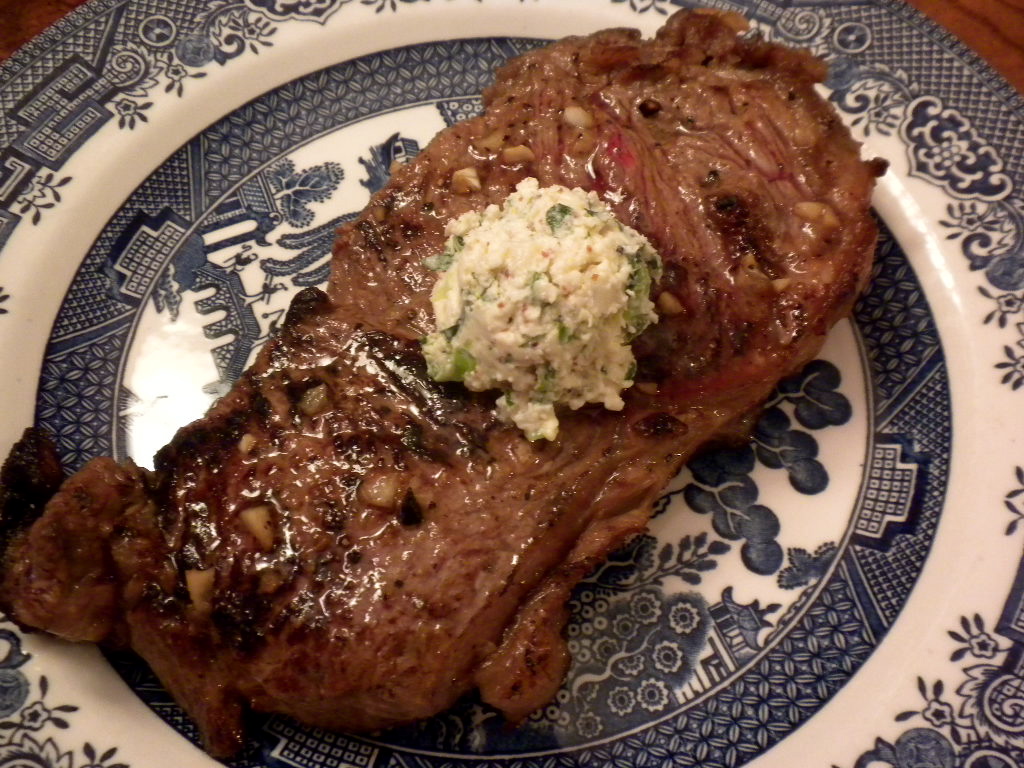 Life is Delicious Cowboy Steak (Revised) Topped With Tarragon Butter