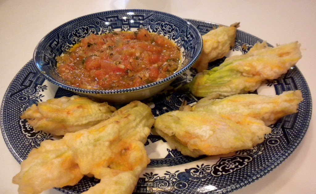 Life is Delicious Tempura Fried Squash Blossoms Stuffed with Goat