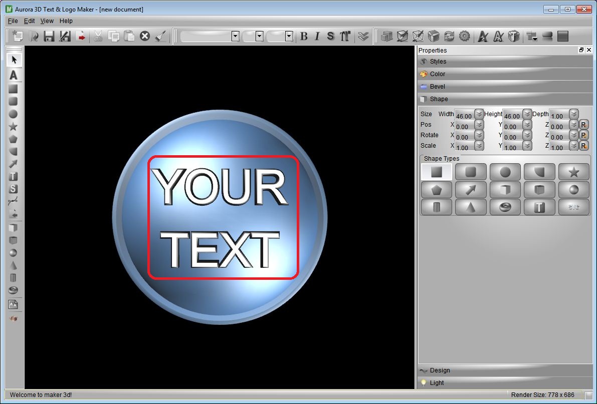 3D Text Logo Animation Design | Aurora3D Software: How to create