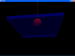 VPython simple bouncing ball code