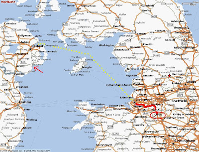 liverpool route map crewe england ireland northern belfast invasion getting ready