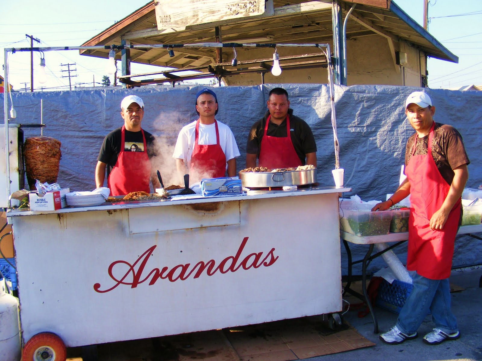 Street Gourmet La Tacos Arandas East Los Angeles Ca Real Taquero Tradition From The Highlands Of Jalisco