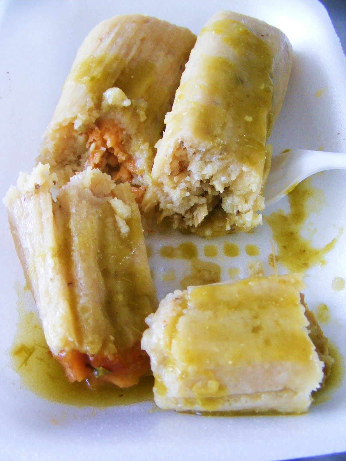 Street Gourmet LA Tamales Elena, Watts,CA Guerreran Tamales in the