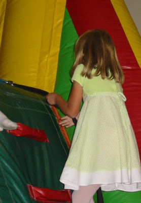 Rose climbs a rope