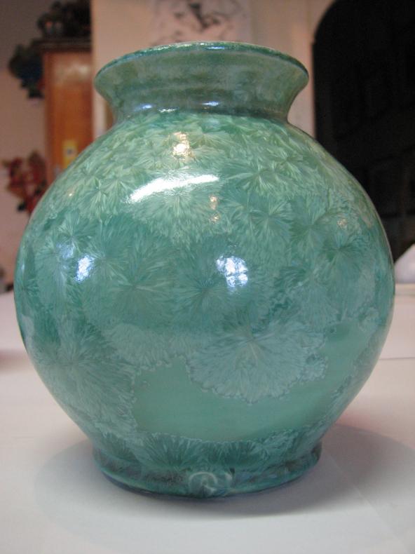 Peter's Pottery: One that Got Away. Green pots, white pots, and testers.