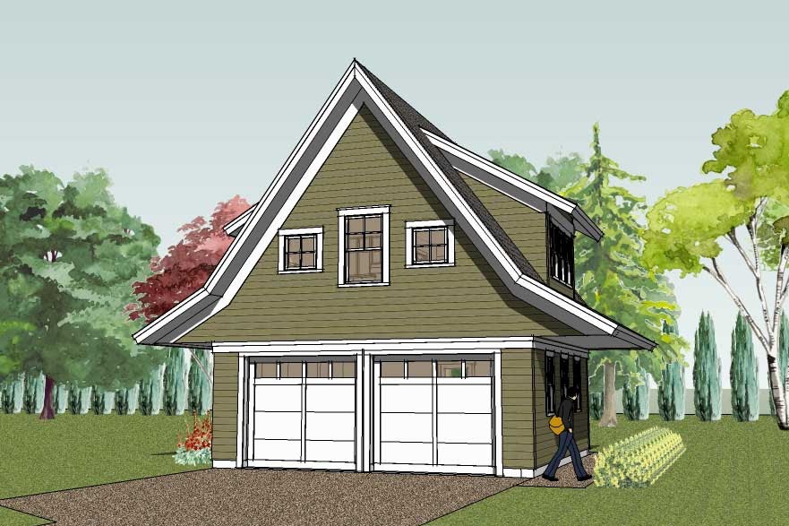 Simply Elegant Home Designs Blog: New Garage Apartment Plan Unveiled