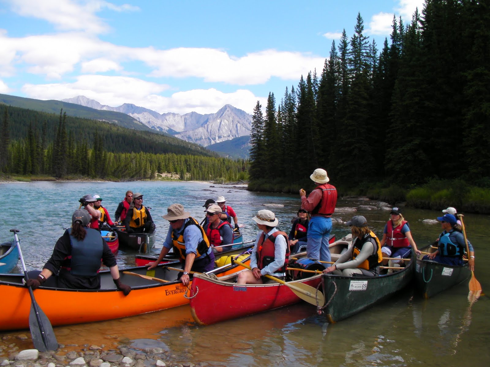 Revlo Rocky Mountain Canoeing with Paddlers from Manitoba