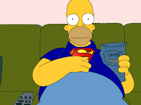 All Simpsons Stuff Wallpaper Homer Couch Superman