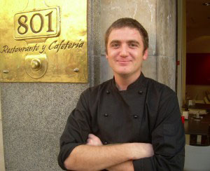 Pol Garcia chef at 801 in Palma Mallorca