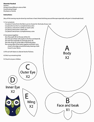 Ducklingpond Owl Pattern
