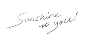 sunshine to you! / blog
