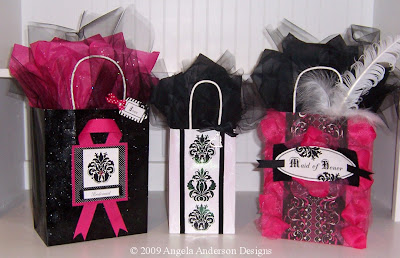 Wedding Bags  Guests on Here I Started Out With Just Plane Black  White And Magenta Gift Bags