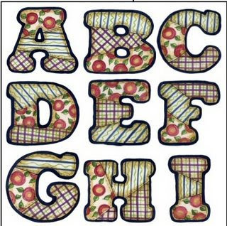 ALFABETO EM PATCHWORK ALFABETO EM PATCHWORK