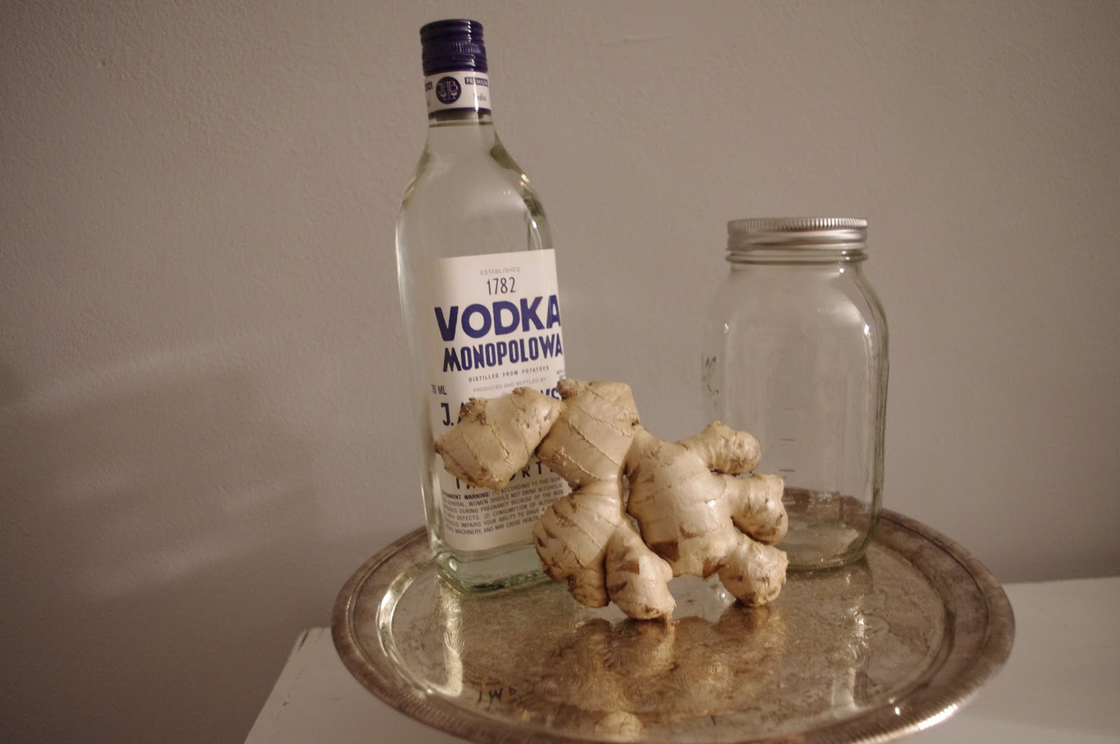 happy hour honeys DIY Ginger Infused Vodka