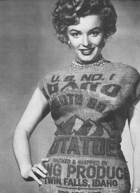 Marilyn Monroe once modeled an Idaho potato sack dress… – Potato News Today