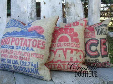 Potato Boutique Outdoor Burlap Sack Decor