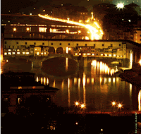 ponte vecchio illuminato per natale