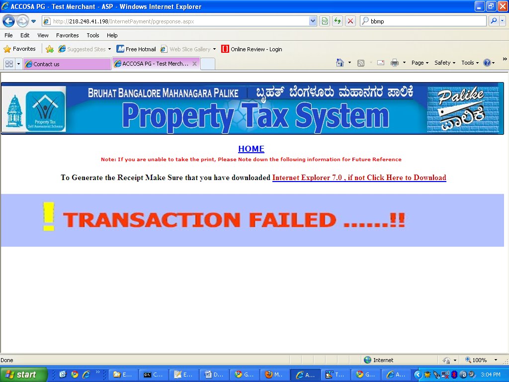 Pay Online Property Tax Bangalore BBMP