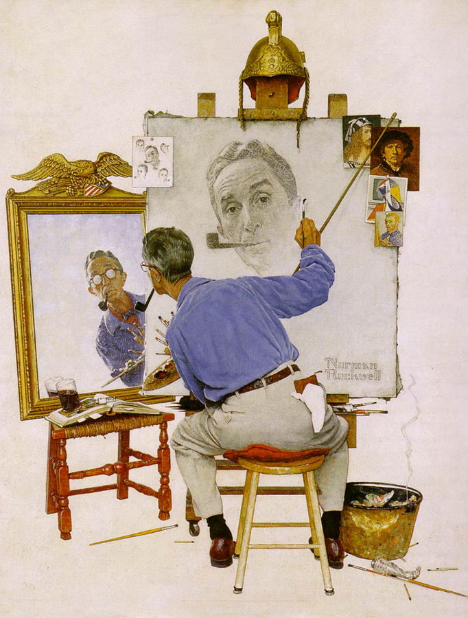 Norman Rockwell Draws a Crowd