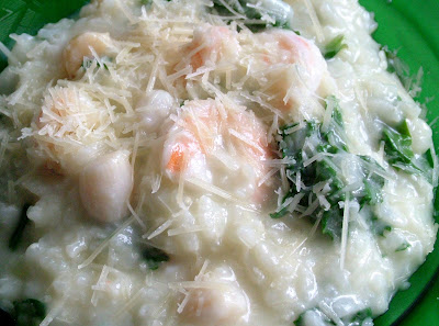 Day 237: Seafood and Spinach Risotto (and Roasted Tomato Sauce for later) Seafood Risotto Day 237: Seafood and Spinach Risotto (and Roasted Tomato Sauce for later)