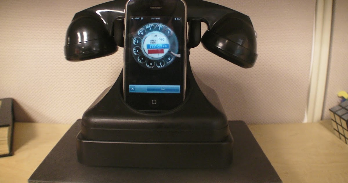 Hardly Wisdom Retro Rotary Phone iPhone Dock