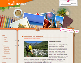 Plantilla Travelling Logbook para blogger