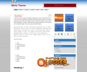 Plantilla Minix Theme para Blogger