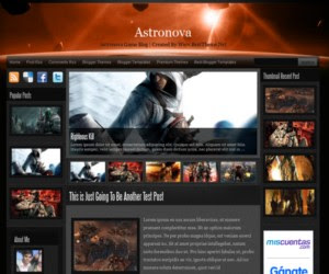 Plantilla para blogger astronova