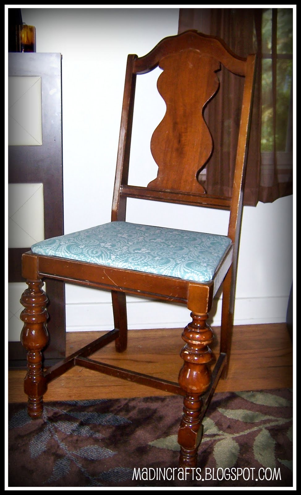 Project 2 Garage Sale Chair... Finally Complete! Mad in Crafts