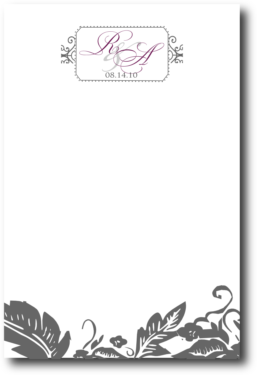 plain menu template