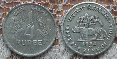 quarter rupee reserve bank of india 1952