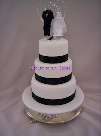 Bridal wear cake topper